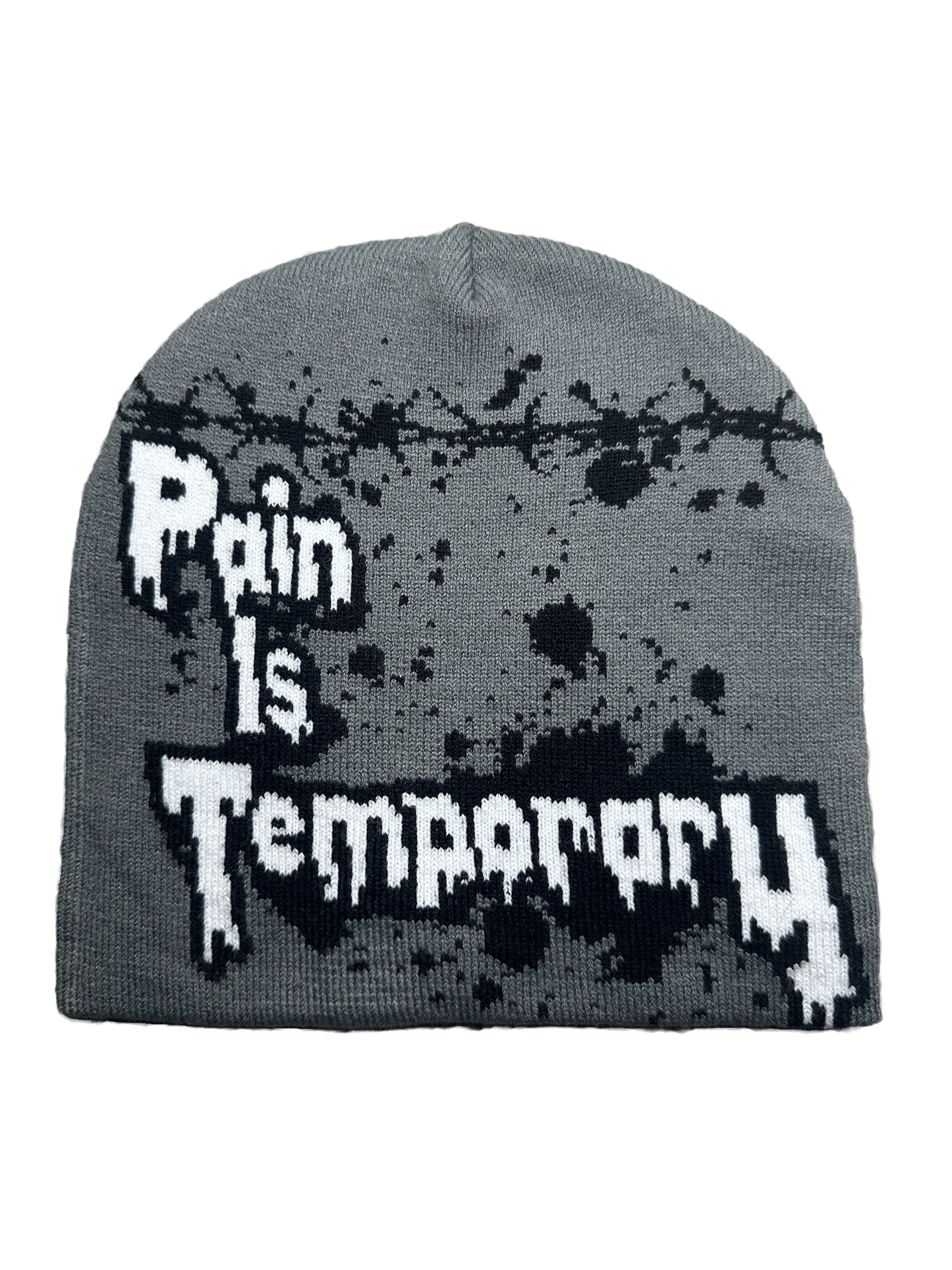 GRAY PAIN IS TEMPORARY BEANIE