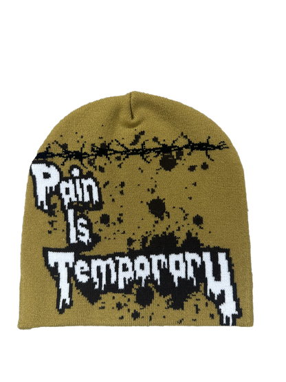 YELLOW PAIN IS TEMPORARY BEANIE